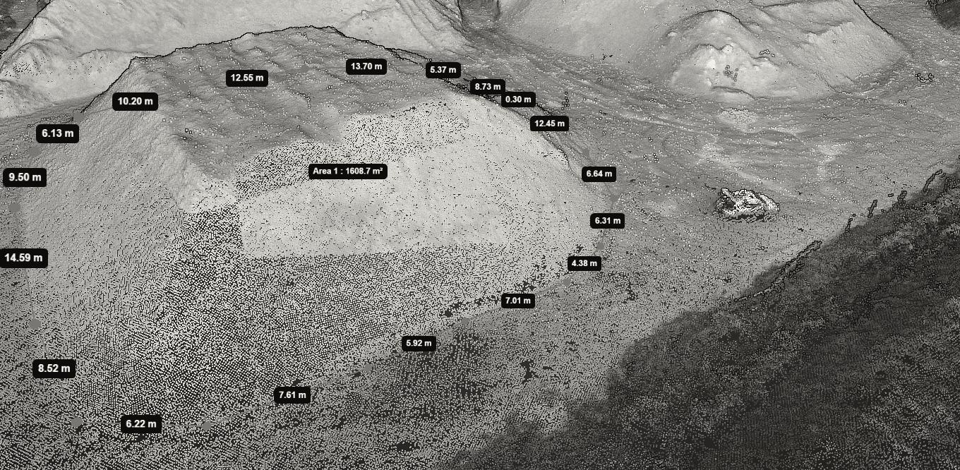 Volumetric analysis of aggregate stockpiles using drone photogrammetric data.